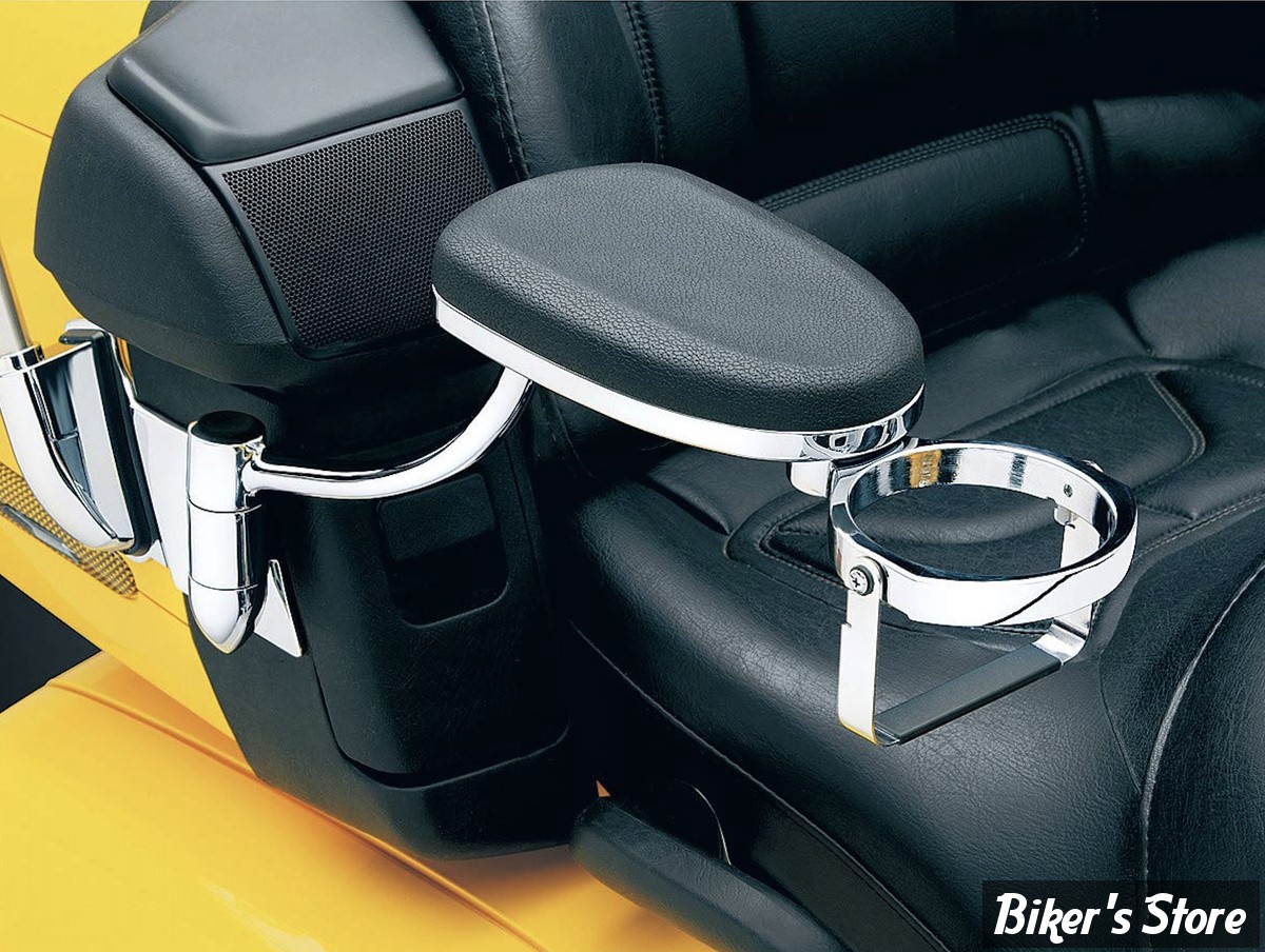 KIT ACCOUDOIRS PASSAGER - HONDA GOLDWING GL1800 2001/2017 - KURYAKYN - Passenger Armrest Honda GL1800 01-17 - CHROME - KUR8991 / 8991