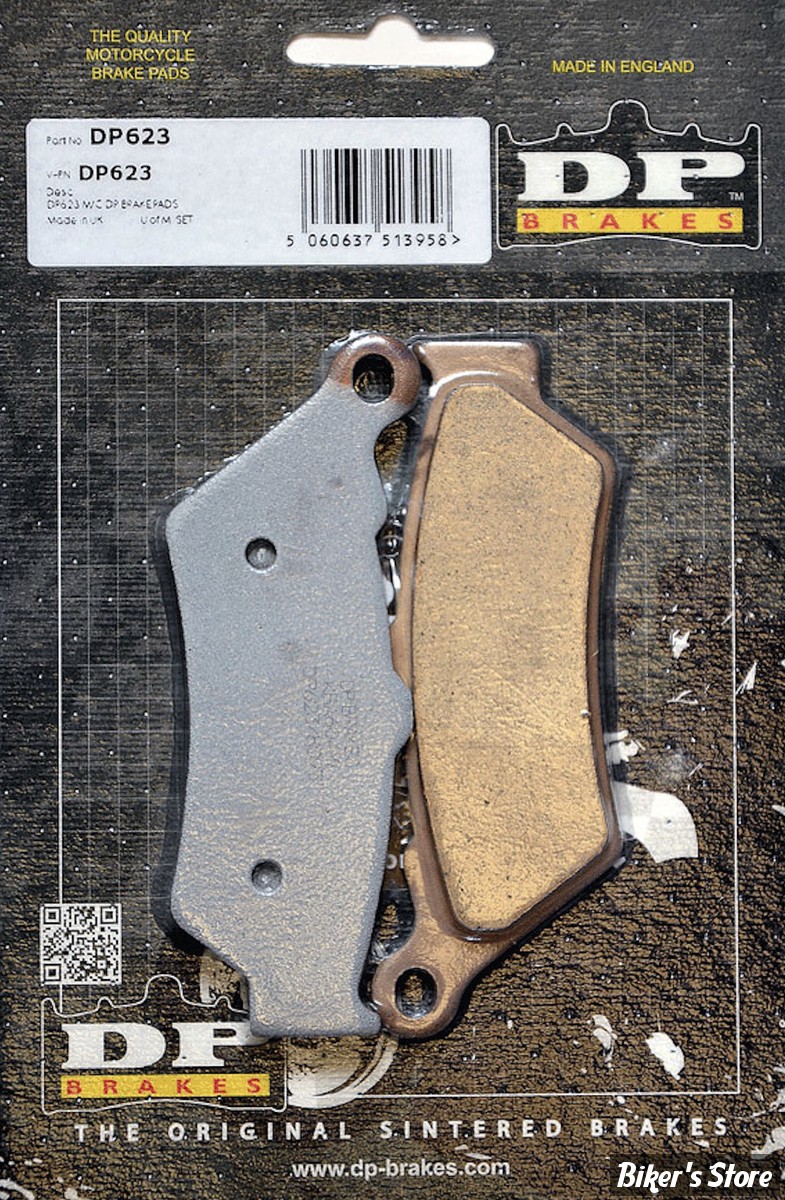 - PLAQUETTES DE FREIN - ARRIERE - OEM 2202491 / 2204724 - VICTORY 1998/2007 - DP BRAKES - METAL FRITTÉ - DP623