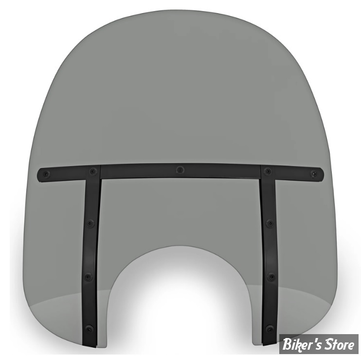 PARE BRISE DÉTACHABLE - MEMPHIS SHADES - MEMPHIS FATS - DÉCOUPE DE PHARE DE 9" - HAUTEUR 17" / 43CM -  NIGHT SHADES NOIR FUME - MEB36212