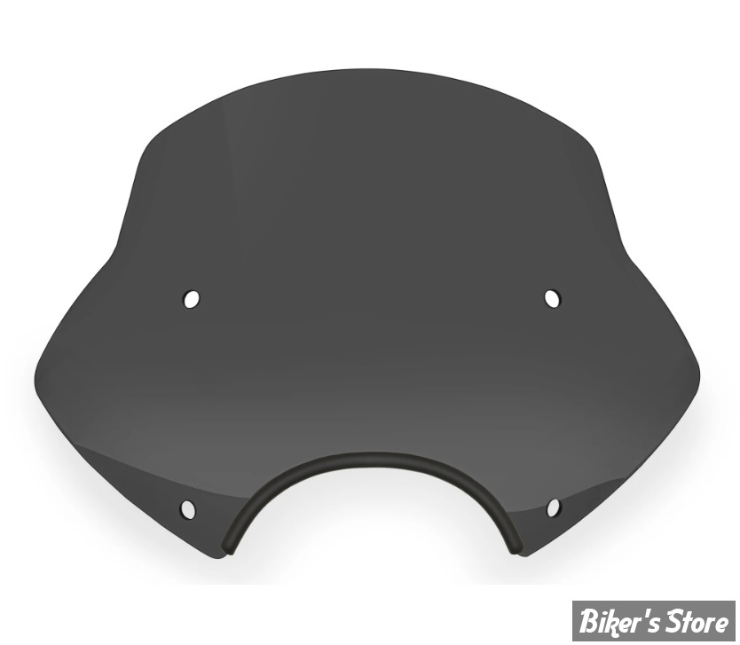 PARE BRISE DÉTACHABLE - MEMPHIS SHADES - SPEED DEMON - DÉCOUPE DE PHARE DE 9" / 23.00 CM - HAUTEUR 15" / 33.00CM - NOIR FUME FONCE - MEP54610