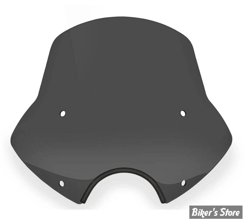 PARE BRISE DÉTACHABLE - MEMPHIS SHADES - SPEED DEMON - DÉCOUPE DE PHARE DE 7" / 18.00 CM - HAUTEUR 15" / 38.00CM - NOIR FUME FONCE - MEP54410