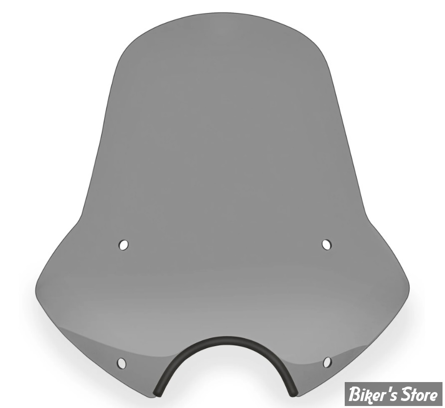 PARE BRISE DÉTACHABLE - MEMPHIS SHADES - SPEED DEMON - DÉCOUPE DE PHARE DE 7" / 18.00 CM - HAUTEUR 19" / 48.00CM - NOIR FUME - MEP54512
