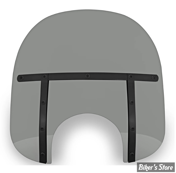 PARE BRISE DÉTACHABLE - MEMPHIS SHADES - MEMPHIS FATS - DÉCOUPE DE PHARE DE 9" - HAUTEUR 15" / 38CM - NIGHT SHADES NOIR FUME - MEB35212