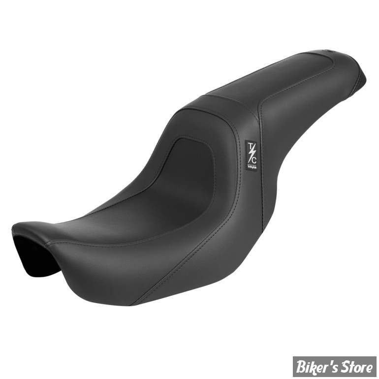 -  SELLE SADDLEMAN - DYNA 06/17 - Thrashin' Pro Series - LISSE - NOIR / COUTURES NOIRES - TS80604
