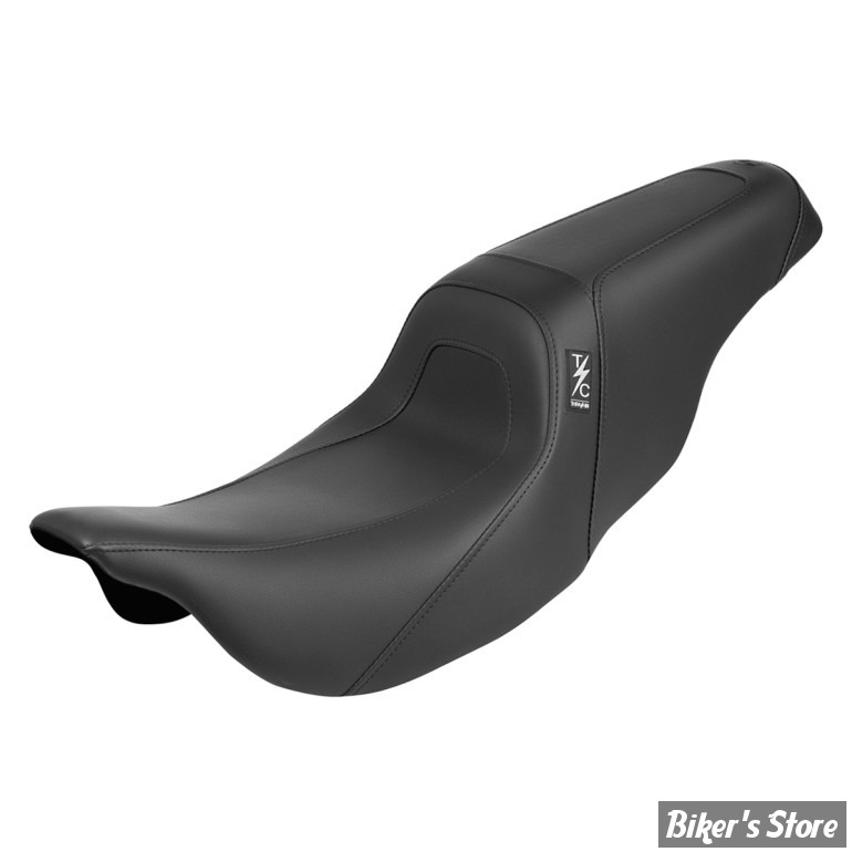  - SELLE DUO - SADDLELMAN - TOURING 08UP - Thrashin' Pro Series - LISSE - NOIRE / COUTURES : NOIRES - TS80807