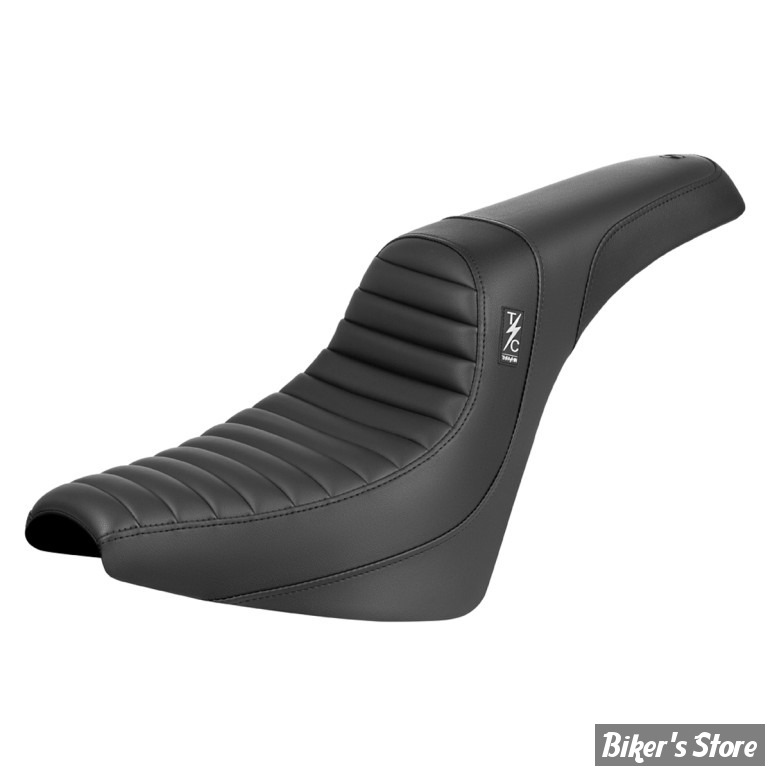 - SELLE DUO - SOFTAIL FXBB 18UP / FXST 20UP - SADDLEMEN - Thrashin' Pro Series - Tuck 'N Roll - NOIRE / COUTURES : NOIRES - TS81830T 