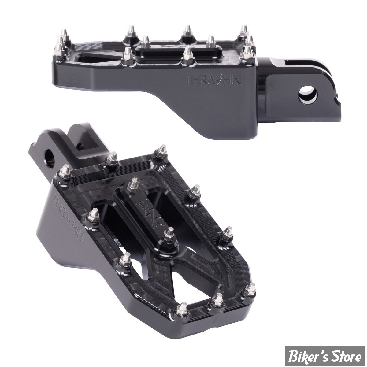  - REPOSES PIEDS AVANT - SOFTAIL 2018UP  - THRASHIN SUPPLY COMPAGNY - AGGRESSOR - NOIR - TSC-2022-1-SF