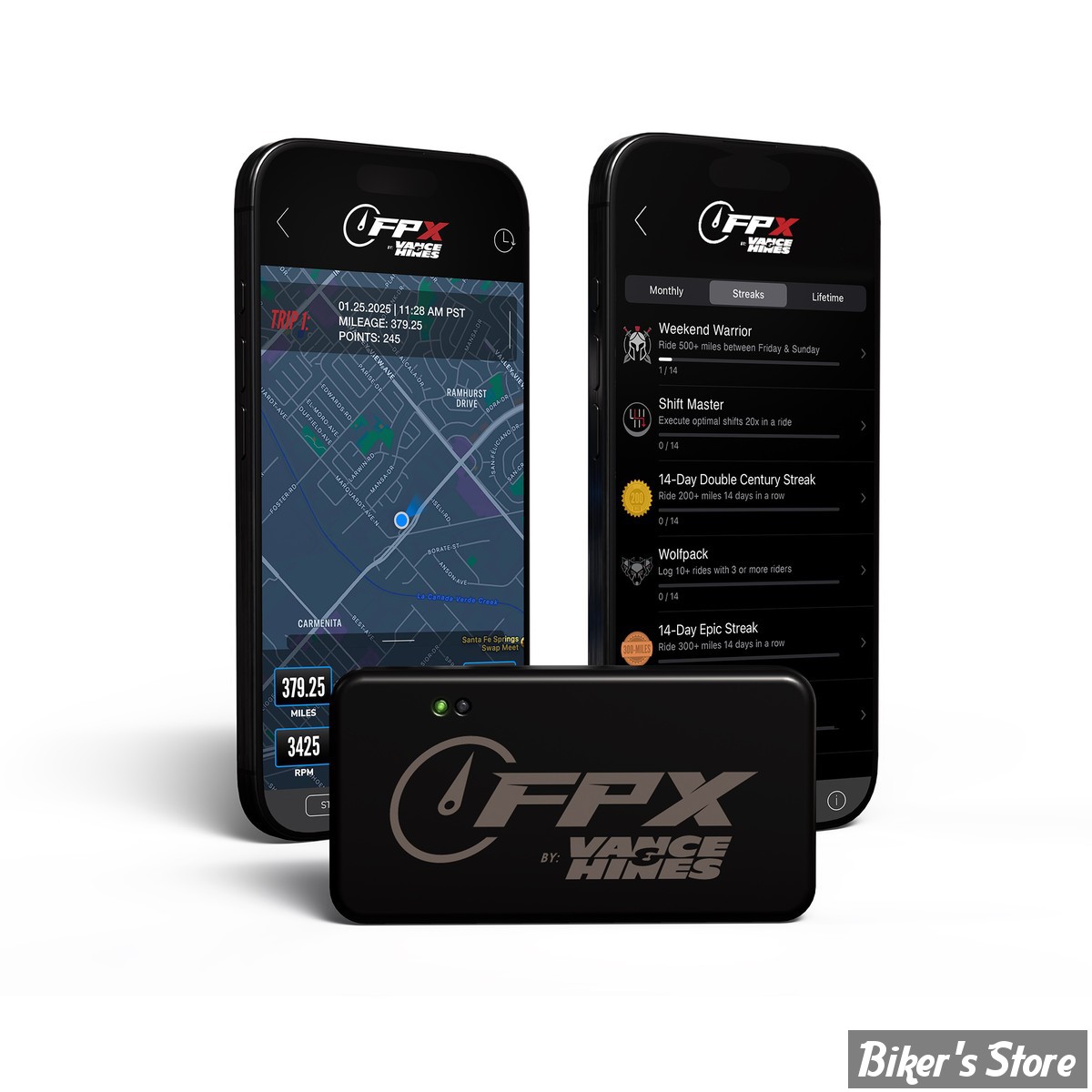  - FUELPAK FPX TUNER WITH TRAK - VANCE & HINES -  Gray 6-PIN CAN Bus Equipped - 66055
