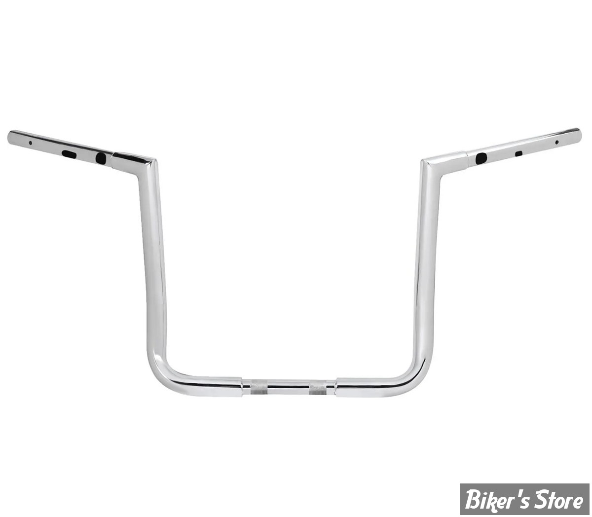 GUIDON 32MM SUR RISERS 25.40MM - HAUTEUR : 35.40CM / 14" - LA CHOPPERS - TWIN PEAKS TOURING HANDLEBAR - 32MM / 1"1/4 - FLHX 2024UP / FLHXSE 23UP - CHROME - LA-7367-14W