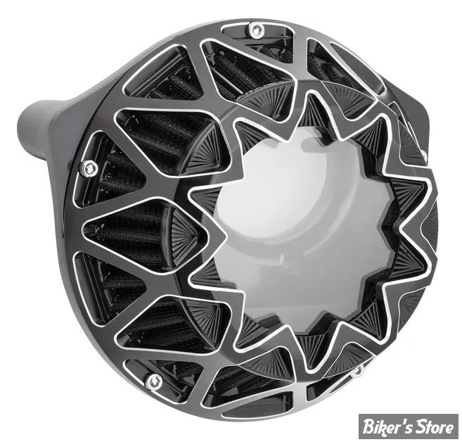 FILTRE A AIR - A.NESS - MILWAUKEE EIGHT 2023UP - CROSSFIRE AIR CLEANER - FINITION : ANODISE NOIR / CONTRAST CUT - 600-234