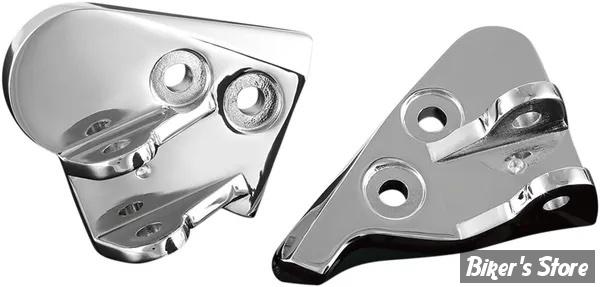 KIT DE FIXATIONS DE REPOSE-PIEDS CONDUCTEUR - KURYAKYN - HONDA GOLDWING - Driver Peg Mounts -  CHROME - KUR4544 / 4544