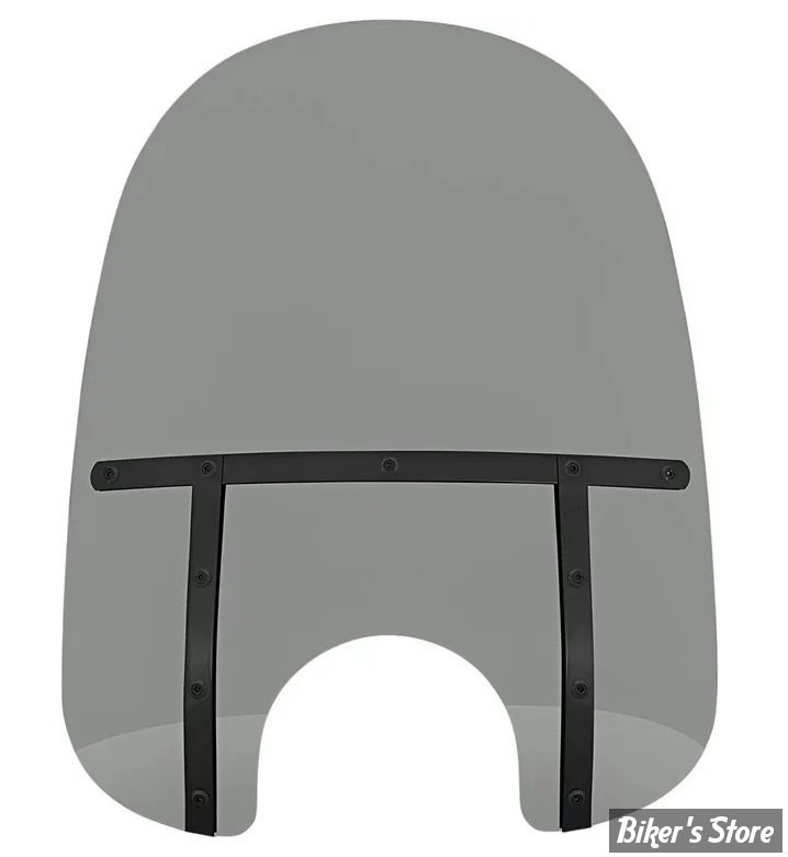 Pare brise détachable - MEMPHIS SHADES - Memphis Fats - DÉCOUPE DE PHARE DE 7" - Hauteur 21" / 53cm - NIGHT SHADES NOIR FUME - MEB34112