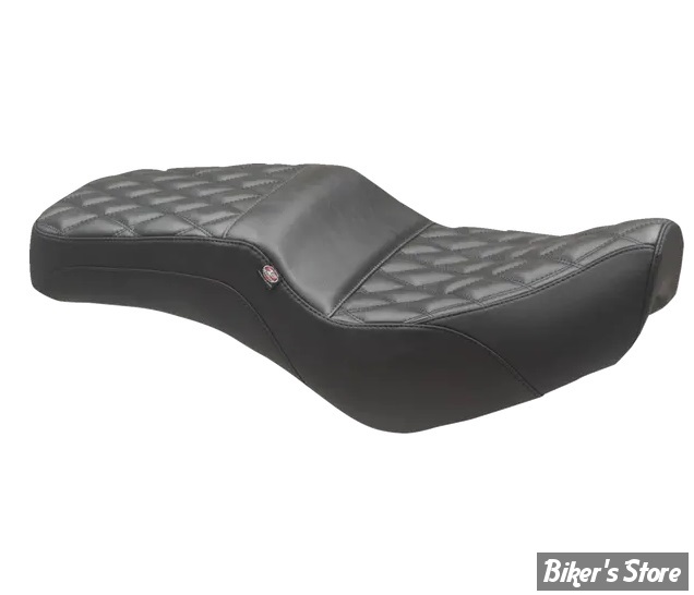 SELLE MUSTANG - SQUAREBACK 2UP - HONDA CMX 300/500  2017UP - DOUBLE DIAMOND - NOIR / COUTURES : NOIRES - 84003