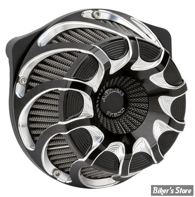 FILTRE A AIR - ARLEN NESS - TOURING 02/07 / SOFTAIL 01/15 / DYNA 04/17 / TWINCAM CARBU CV 99/06 - INVERTED AIR CLEANER KIT - DRIFT - ANODISE NOIR - 18-983
