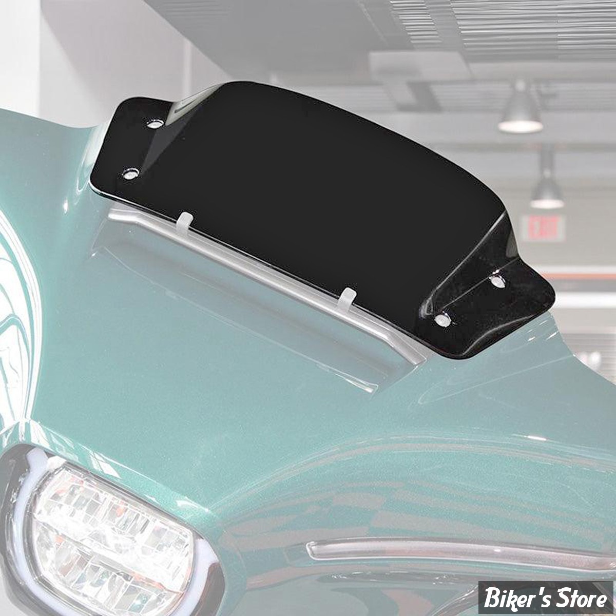 PARE BRISE -  ZODIAC - FLHX / FLHXSE 2023UP - PARE-BRISE POUR CARENAGES BATWING - HAUTEUR : 10" / 25,54CM - COULEUR : NOIR