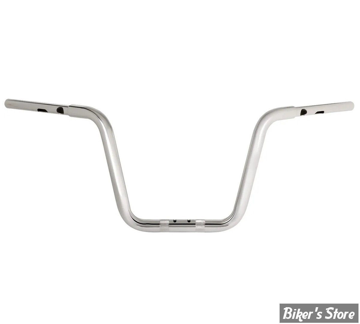 GUIDON 32mm SUR RISERS 32MM - HAUTEUR : 30.40 CM / 12" -  DRAG SPECIALTIES - TOURING - FLTRX 23UP - CHROME - 0601-6556