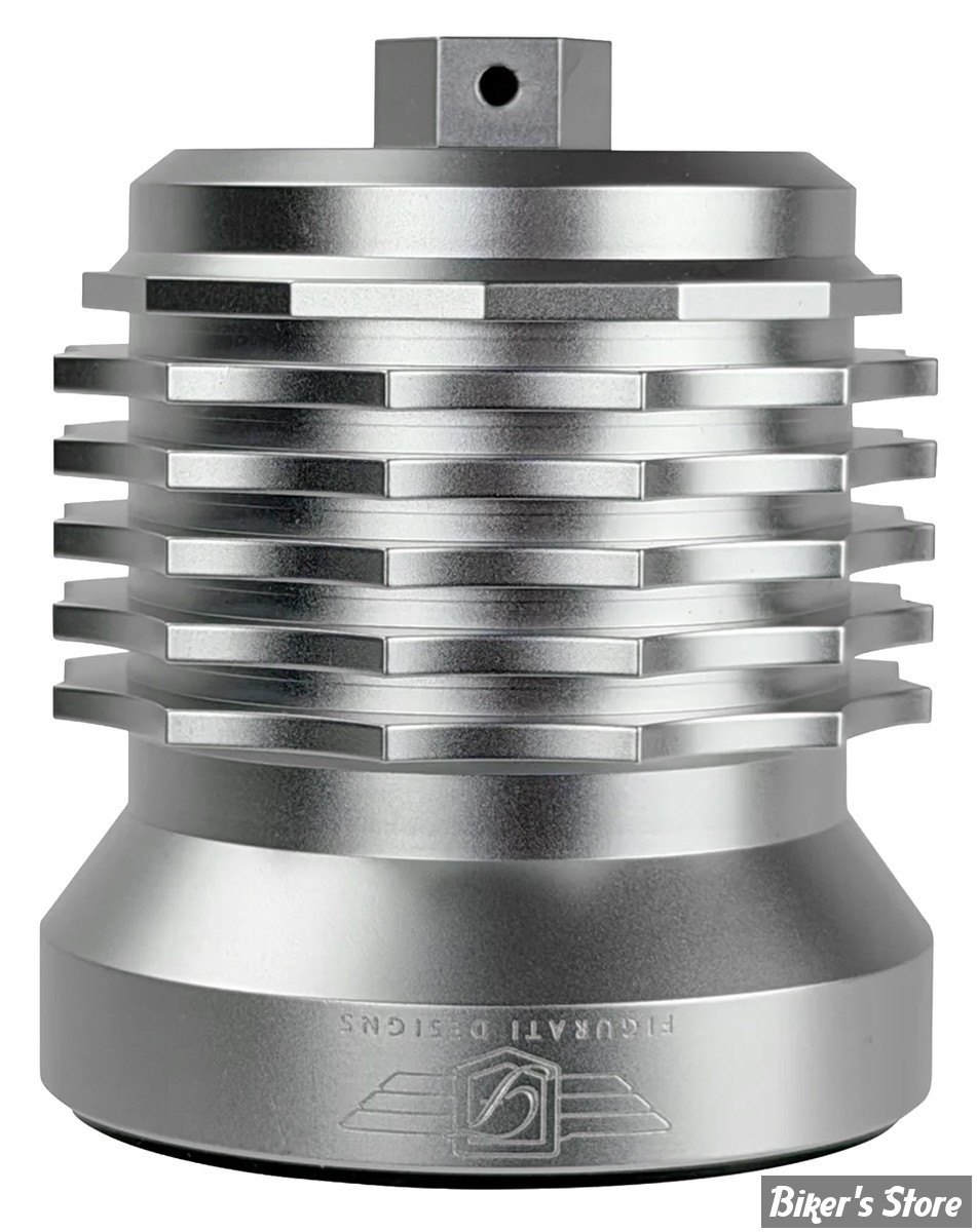 FIGURATI - FILTRE A HUILE - FIGURATI DESIGNS - RÉ-UTILISABLE - Performance Magnetic Oil Filter - FINITION : ARGENT - FDP01-OILFIL-S