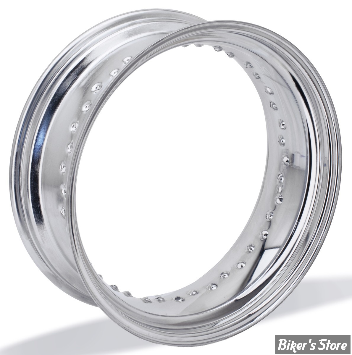 VOILE DE JANTE - 17" X 6.00 - 40 RAYONS - DROP CENTER - OEM 41440-08 - CHROME