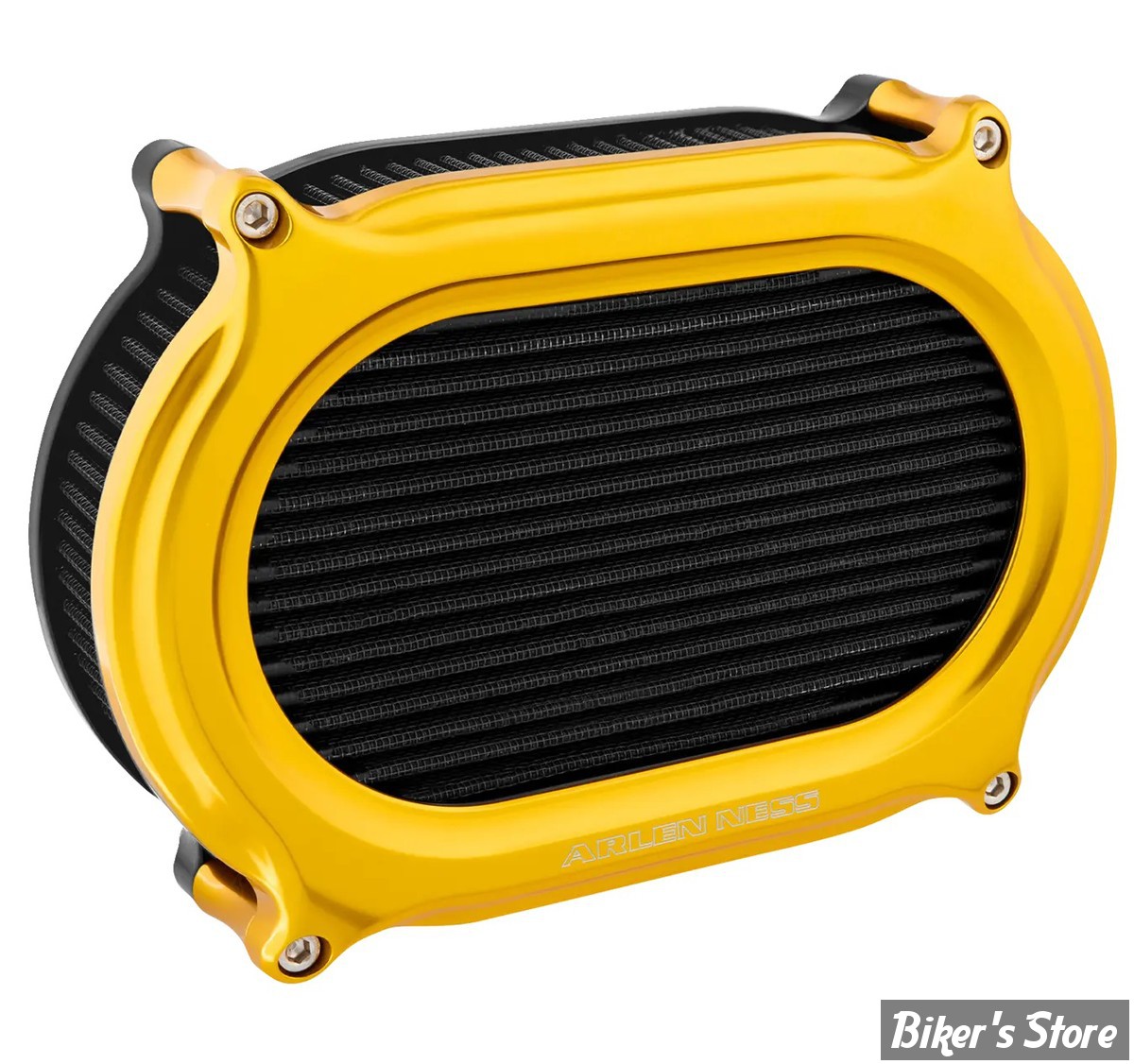 - FILTRE A AIR A.NESS - TOURING 08/16 / SOFTAIL 16/17 / DYNA FXDLS 16/17 - Stage II Oval Upgrade air cleaner kit - FINITION :  DORE - 600-172