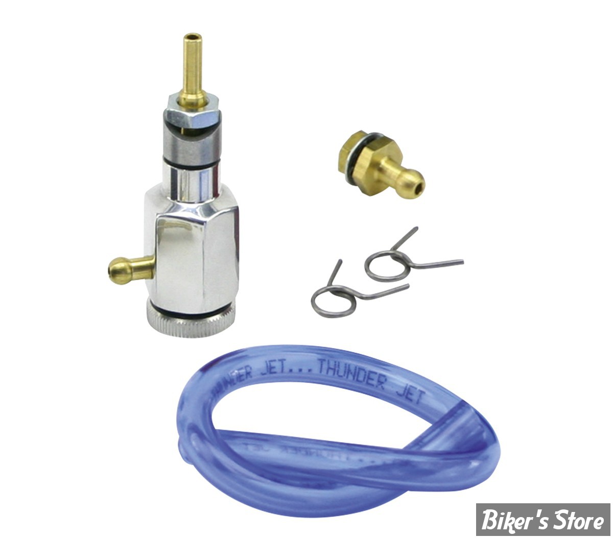 PIÈCE N° X -  THUNDERJET / ZIPPERS POUR CARBURATEUR KEIHIN CV - ANODISE ALUMINIUM SATINE