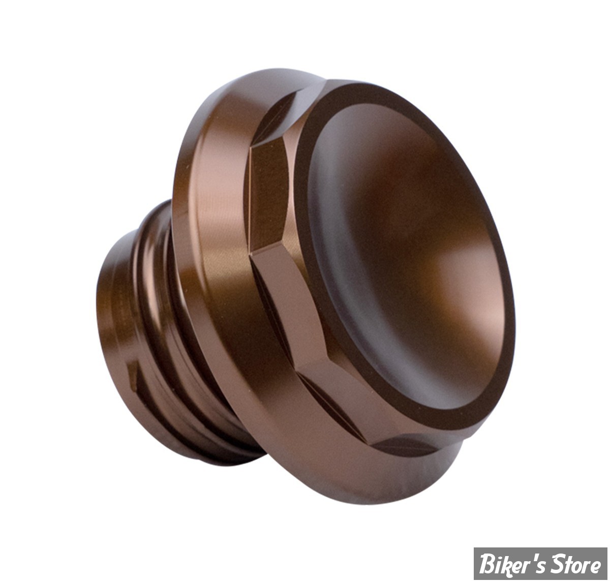 - BOUCHON 96UP / SOFTAIL M8 - VITY'S DESIGN - DECAGON GAS CAP - BRONZE - DGC001BRO