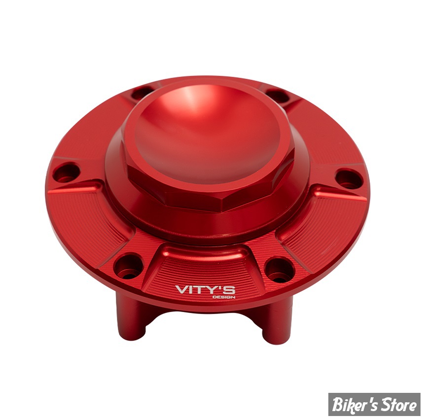 BOUCHON - TOURING 2024UP - OEM 61001120 - VITY'S DESIGN - DECAGON GAS CAP - ROUGE - 	DGCA001RED