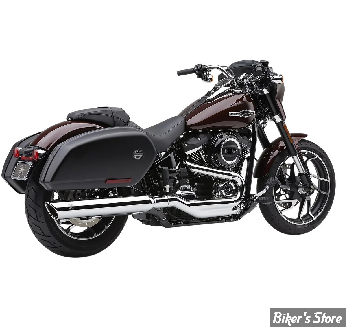 SILENCIEUX COBRA - SOFTAIL MILWAUKEE EIGHT 18/24 - 909 TWINS - FLSB 18UP - CHROME - 6520