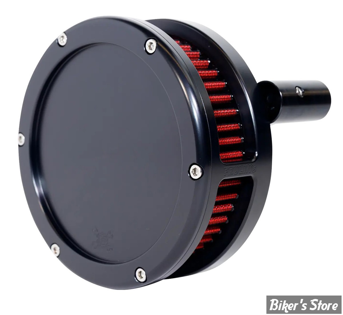 FILTRE A AIR FEULING - TOURING 08/16 / SOFTAIL 16/17 / DYNA FXDLS 16/17 - BA AIR CLEANER KIT - SLIM SOLID OUTER COVER  - FILTRE ROUGE / NOIR - 5453-S