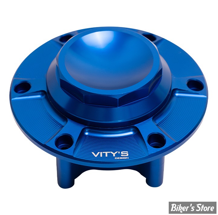 BOUCHON - TOURING 2024UP - OEM 61001120 - VITY'S DESIGN - DECAGON GAS CAP - BLEU - DGCA001BLU