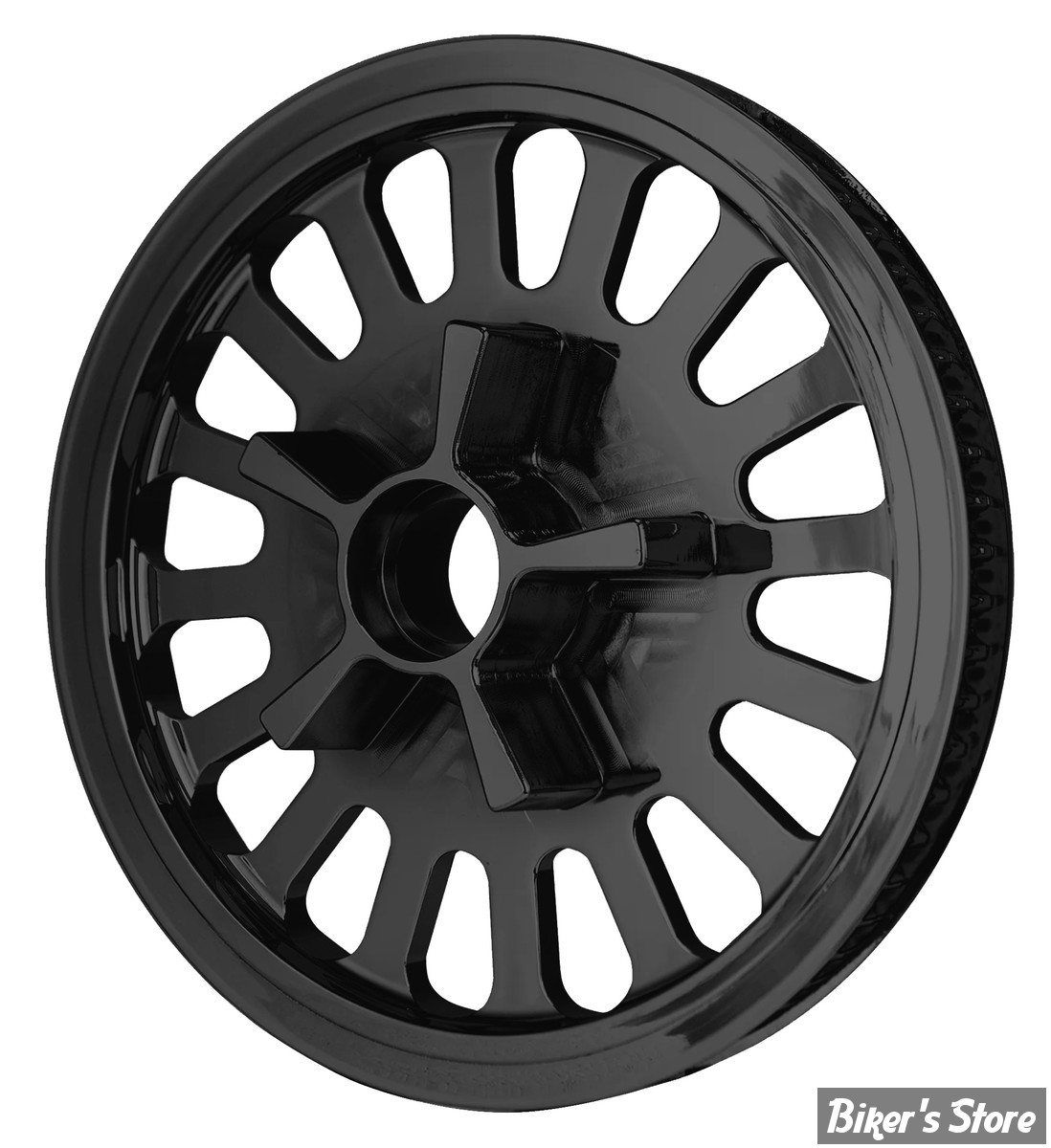 68 DENTS / 1" - POULIE ARRIÈRE - OEM 40217-09 - TOURING 09UP - CUSTOM TYPE - DNA - MAMMOTH SUPER SPOKE - NOIR