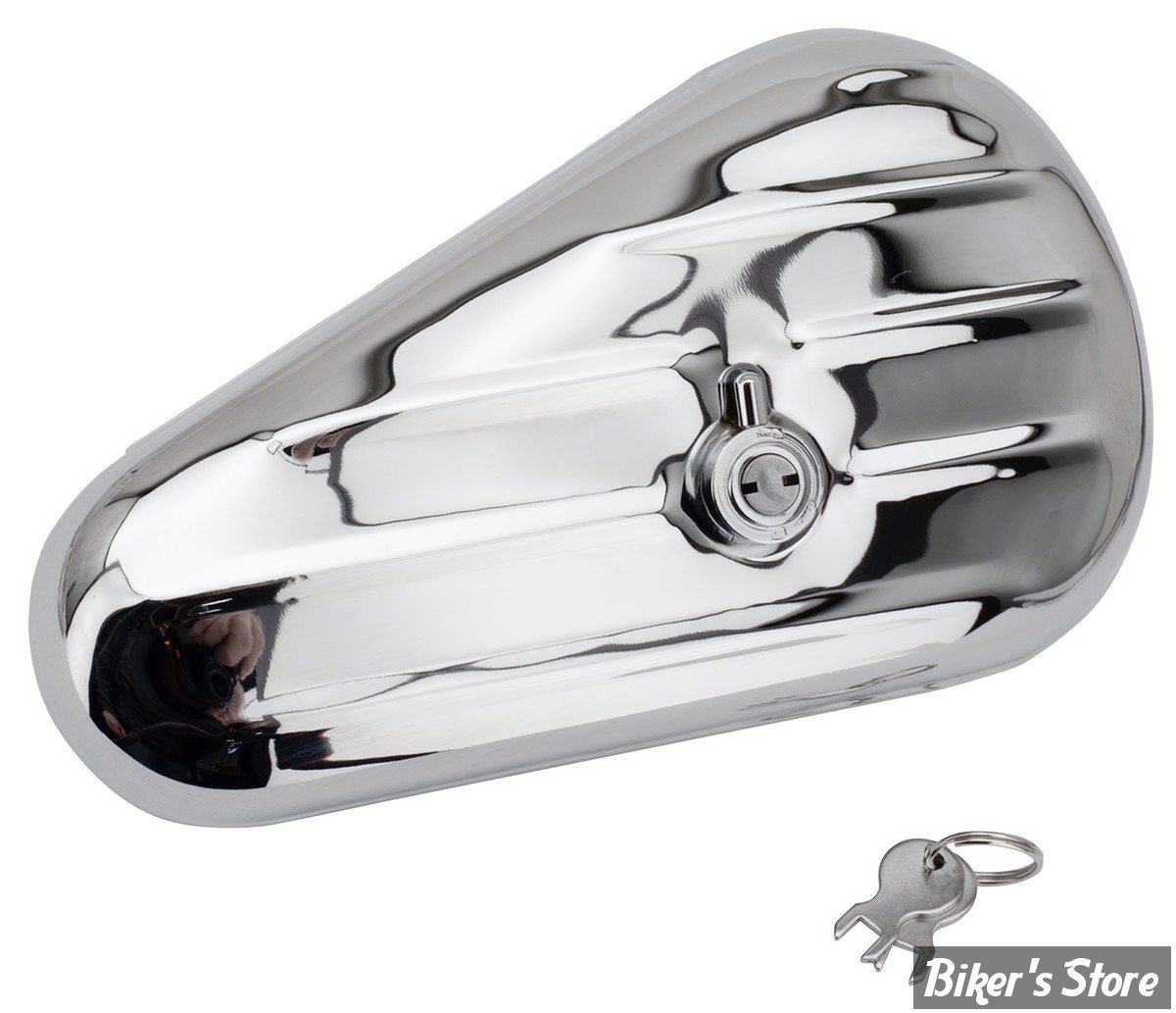 PIECE N° 04 - BOITE À OUTILS TEARDROP - CÔTÉ DROIT - OEM 3542-40 / 64205-40C - CHROME - SAMWEL