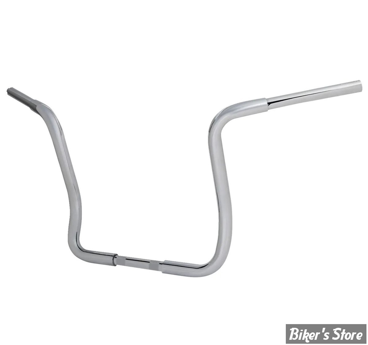 GUIDON 32MM SUR RISERS 25.40MM / GUIDON APEHANGER - HAUTEUR : 35.40CM / 14" - LA CHOPPERS - BAGGER PRIME APE Handlebar - TOURING FLHT/FLHX 96/23 - CHROME - LA-7321-14W