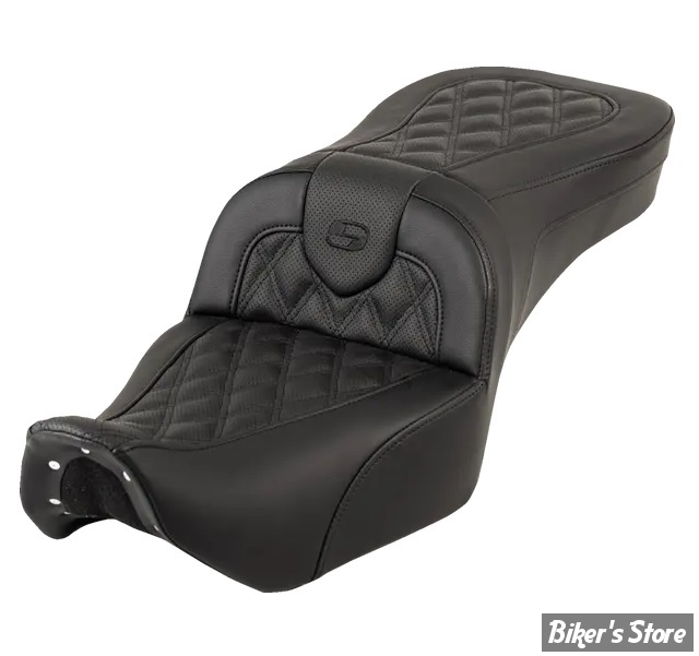 SELLE DUO - NIGHTSTER RH975 / RH975 S  22UP - SADDELEMEN - RoadSofa LS Seat - NOIR / COUTURES : NOIR - 822-11-182
