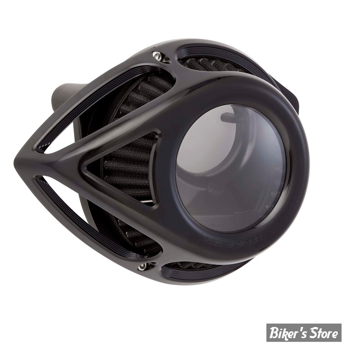 FILTRE A AIR - A.NESS - MILWAUKEE EIGHT 2023UP - CLEAR TEAR AIR CLEANER - FINITION : ANODISE NOIR - 600-242