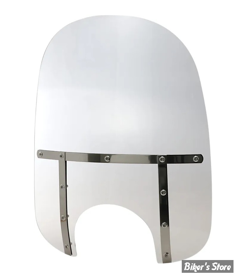 PARE BRISE DÉTACHABLE - MEMPHIS SHADES - MEMPHIS FATS - DÉCOUPE DE PHARE DE 9" - HAUTEUR 21" / 53CM - CLAIR - MEM3810