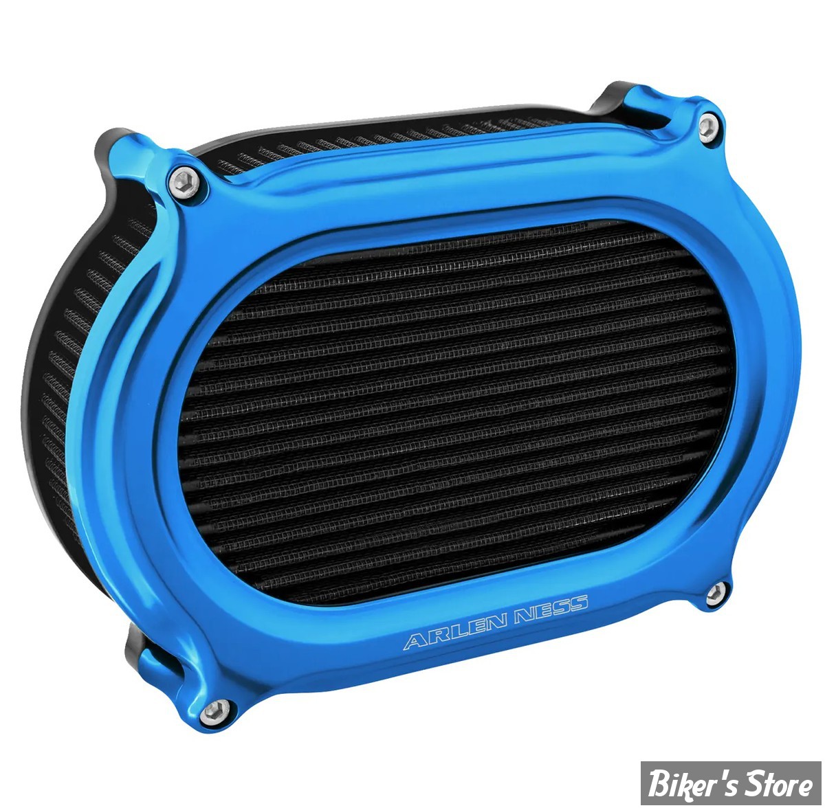 - FILTRE A AIR A.NESS - TOURING 02/07 / SOFTAIL 01/15 / DYNA 04/17 / TWINCAM CARBU CV 99/06 - Stage II Oval Upgrade air cleaner kit - FINITION :  BLEU - 600-191