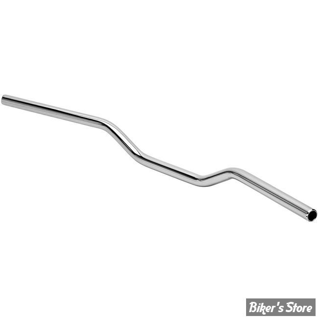 Guidon Universel Chrome 7/8" (22mm) - Glisse Barre Droite - Pour Chopper Custom
