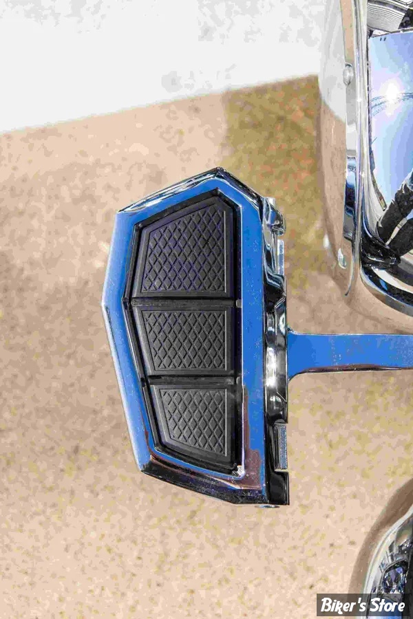 PLATEFORMES PASSAGER SPECIFIQUE HD - TOURING / SOFTAIL FLST / DYNA FLD - KURYAKYN - ENYGMA - CHROME - KUR10026-1 / 10026-1