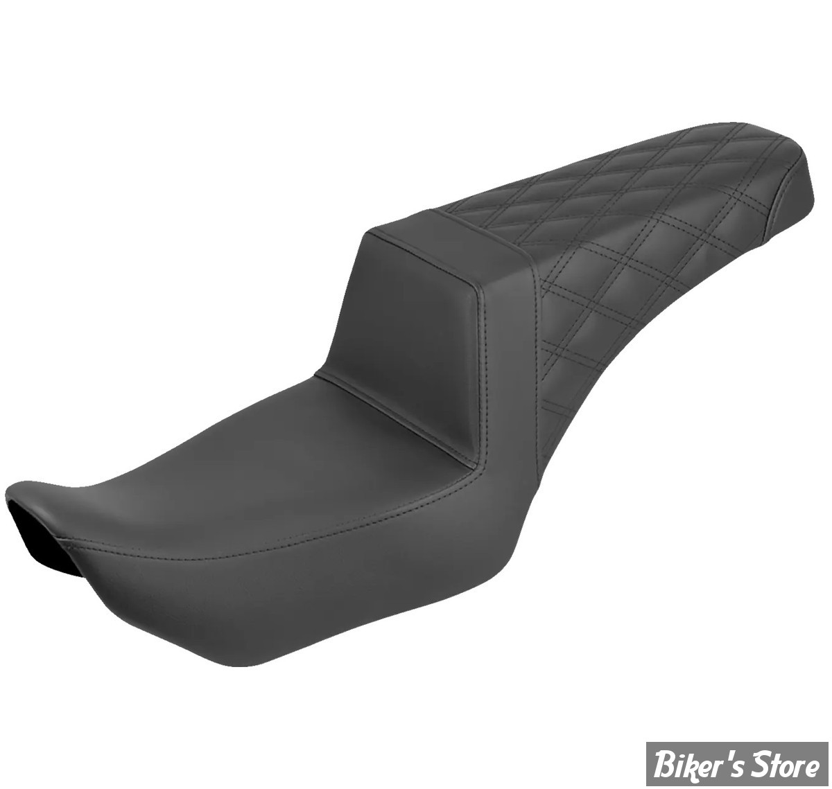 SELLE DUO - NIGHTSTER RH975 / RH975 S  22UP - SADDELEMEN - STEP-UP SEAT - REAR LS - NOIR / COUTURES : NOIR - 822-11-173