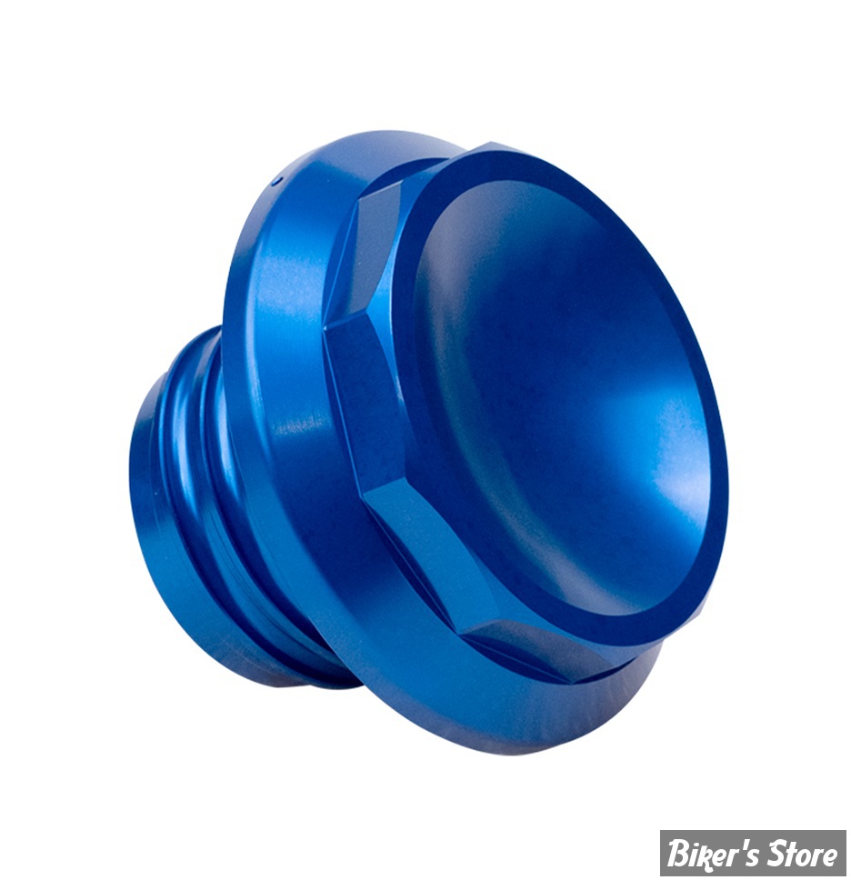 - BOUCHON 96UP / SOFTAIL M8 - VITY'S DESIGN - DECAGON GAS CAP - BLEU - DGC001BLU