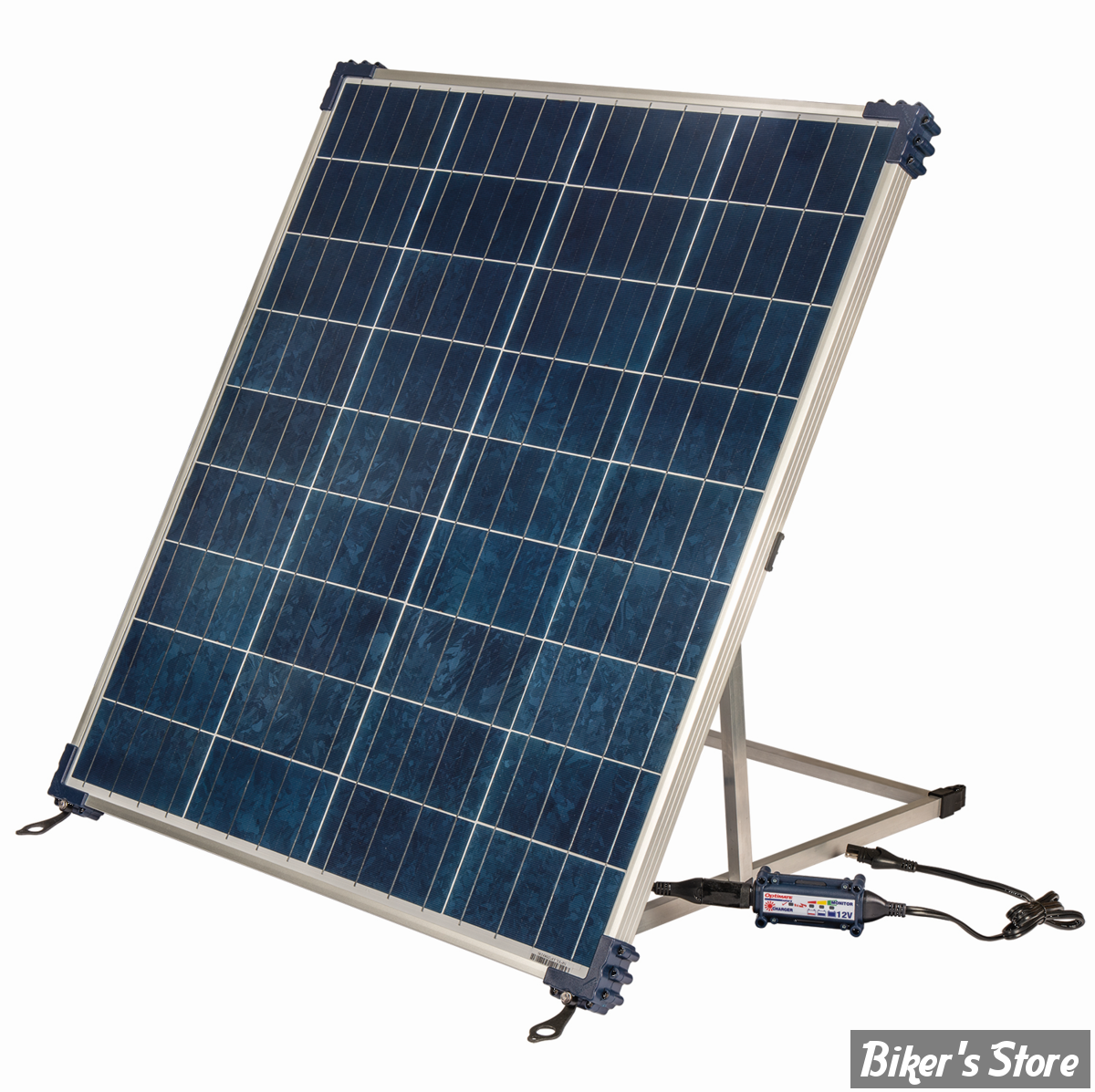 CHARGEUR DE BATTERIE SOLAIRE - OPTIMATE - Solar DUO 80W - H : 77.20 CM /  LARGEUR : 68.50 CM - TM523-8 - Biker's Store