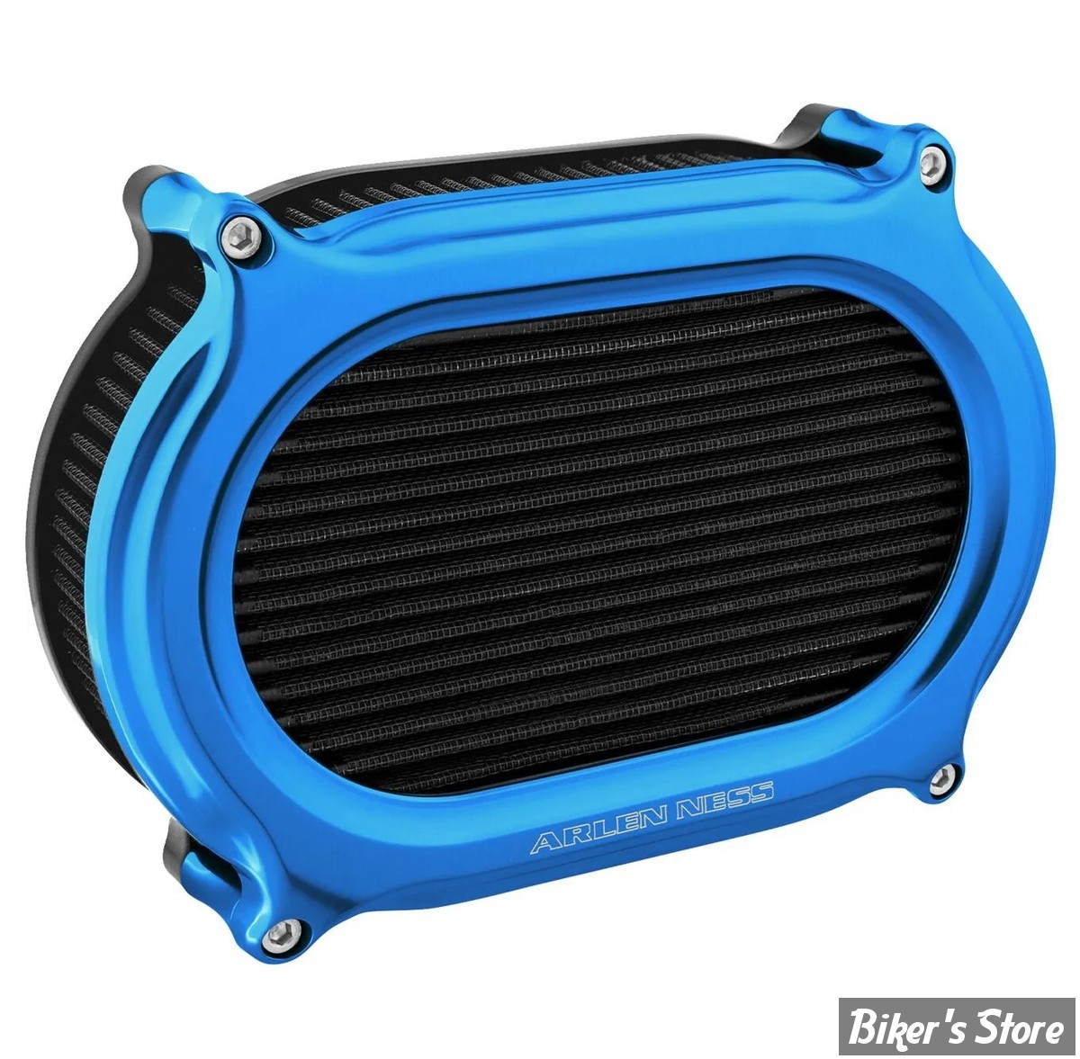- FILTRE A AIR A.NESS - MILWAUKEE EIGHT TOURING 17UP / SOFTAIL 18/24 -  Stage II Oval Upgrade air cleaner kit - FINITION :  BLEU - 600-199