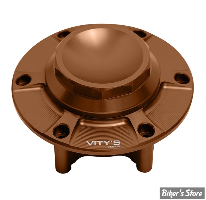 BOUCHON - TOURING 2024UP - OEM 61001120 - VITY'S DESIGN - DECAGON GAS CAP - BRONZE - DGCA001BRO