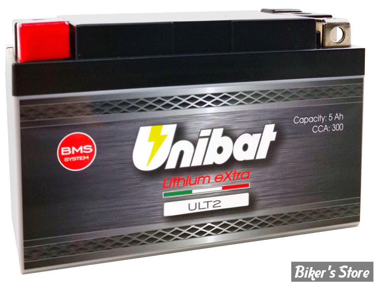 BATTERIE LITHIUM - Batterie Unibat ULT2 Li-Ion 64Wh, 300CCA