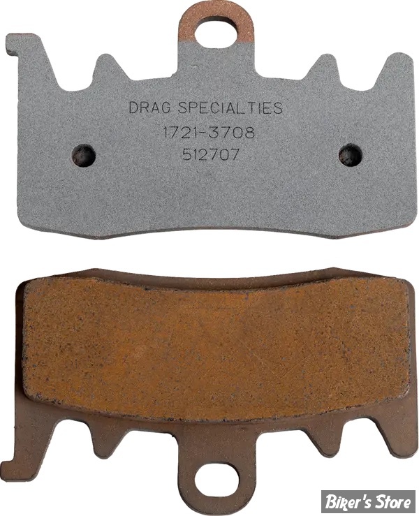 - PLAQUETTES AVANT -  OEM INDIAN 2208372 - DRAG SPECIALTIES - PREMIUM SINTERED METAL / METAL FRITTÉ - HDP528