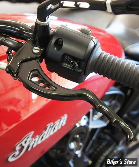 Leviers Moto Réglables Levier De Frein Moto Indian Scout Bobber - Puig 9995N Levier Style Sportif Argent
