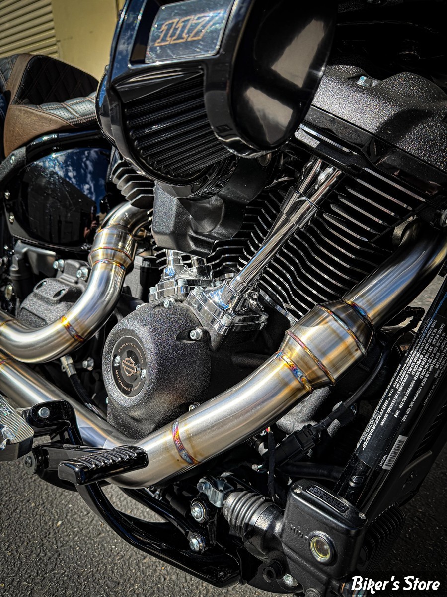 - ECHAPPEMENT - SP CONCEPTS EXHAUST SYSTEM - TOURING M8 2017UP - BIG BORE - WORKS EDITION - PRO FLO - INOX - SPC-2-003-PF