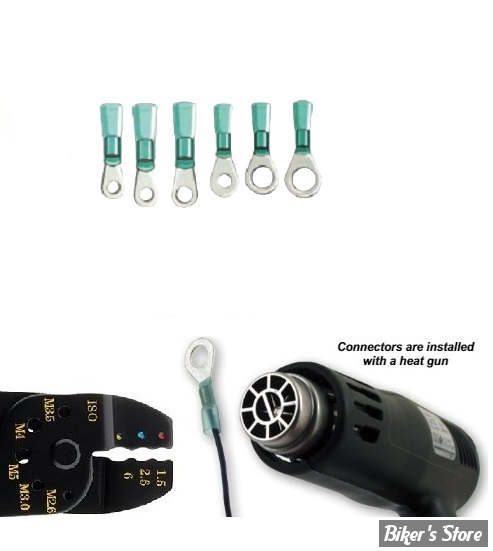 200 Connecteurs Boules Isolés Vinyle - Calibre 22-18 AWG - Lot Mâle Et Femelle