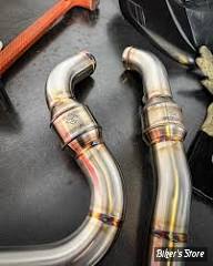 - ECHAPPEMENT - SP CONCEPTS EXHAUST SYSTEM - TOURING M8 2017UP - FULL LENGTH TURNPIKE - PRO FLOW - INOX - SPC-2-004-PF