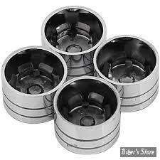 ECLATE D - PIECE N° 21 - OEM 43868-99 - CACHE vis de culbuteurs - CHROME - Les 4 PIÈCES - V-TWIN -  CHROME